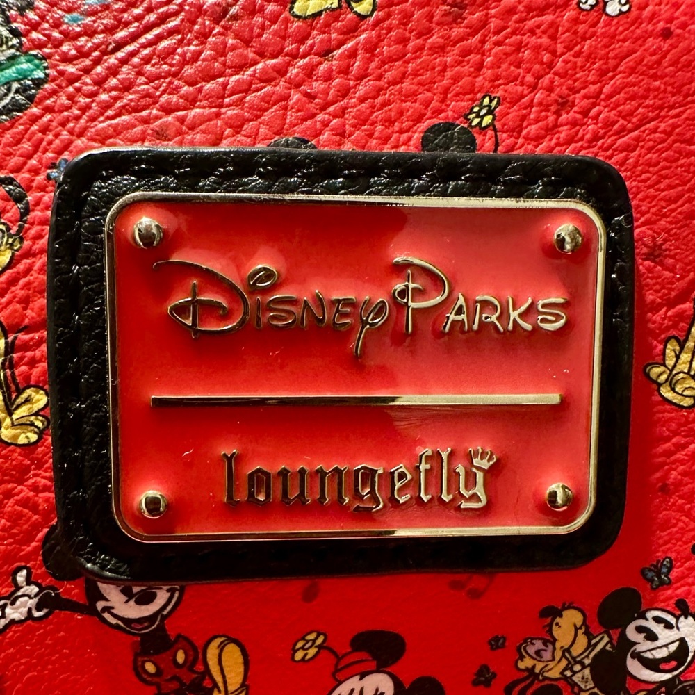 Loungefly Disney Parks Mickey & Minnie Runaway Railway Mini Backpack. - Picture 3 of 5